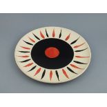 Terry FROST (British 1915 - 2003) Target, Glazed charger for Tate St Ives by EPC design, 24.5" (