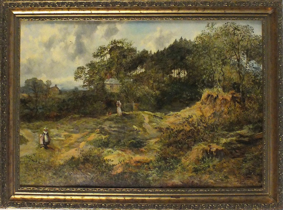 Aquarelle Originale William Henry Pike (1846-1908) – Scène De Chalet, 1878, Signée