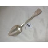 Exeter. Fiddle pattern table spoon. 1804 by JH 60g.