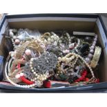 Large box of costume jewellery