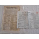 ASCOT RACES June 13, 1865, Return List & Runners & Riders, plus The Racing Calendar Sept.14, 1858