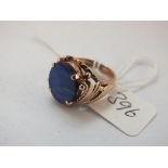 18ct gold opal doublet ring approx size J 6g inc