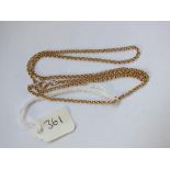 9ct neck chain 18" long 5g