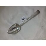 Georgian bright cut table spoon. Lon. 1784 by WC 50g.