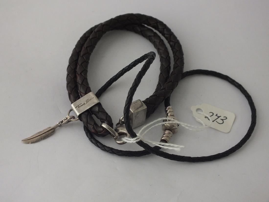 Pandora leather choker | Barnebys