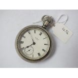 Elgin metal cased top wind pocket watch