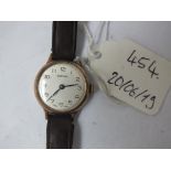 Ladies 9ct wrist watch by Vertex