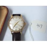Gents 9ct Mappin automatic wrist watch in case marked Mappin and Webb