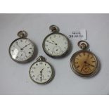 Four gents pocket watches