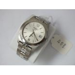 Gents stainless steel Tissot wrist watch with PR50 with seconds sweep and date aperture