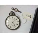 Metal cased pocket watch