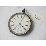 Gents Silver pocket watch with seconds dial