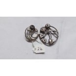 Two more stylish silver brooches