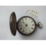 Silver hunter pocket watch (A/F)