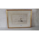 James C Gooden – Sailing Boat of the Coast. 7.5” x 12” Label on reverse