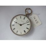 Gents silver pocket watch by Caydon Barnstable