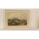 Francis Goodchild 1984? – Moorland Landscape. 13” x 20” Signed