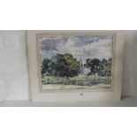 Andrew Johnson – Powderham Castle. 14” x 18”. Signed and inscribed