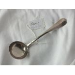 Heavy rat-tail cream ladle, Lon 1914 by GJ & DF 38g.