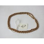 16" 9ct rope twist neck chain 3.1g