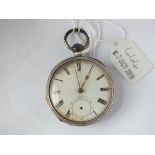 Gents silver pocket watch