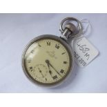 Early 20thC Omega metal cased pocket watch