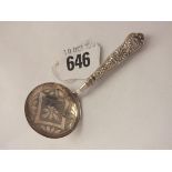 Georgian Kings pattern caddy spoon, B’ham 1836