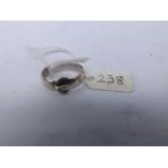 Silver Victorian belt ring hallmarked B’ham 1882, size R