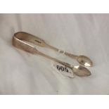 Exeter. Fiddle pattern sugar tongs, 42g