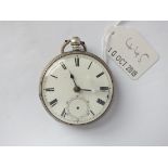 Gents silver pocket watch