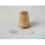 9ct gold thimble