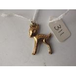 9ct Bambi deer charm1.5g