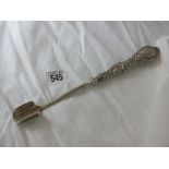 Boxed Stilton scoop with mounted handle, 9” long B’ham 1900 by CW