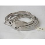 Four more silver bracelets 48g