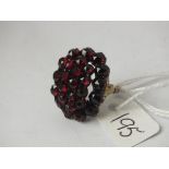 Large antique garnet ring