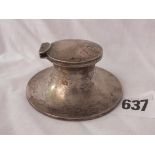 Small capstan shaped inkwell, 2.75” dia. B’ham 1905