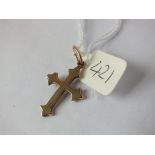 Small 9ct cross 2.1g