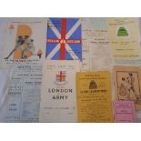 BOXING EPHEMERA a small collection of programmes etc. late 1940’s early 1950’s