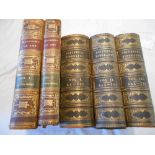 The Imperial Dictionary of Universal Biography 3 vols. thick 4to cont. hf. moroc. plus The