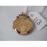 9ct back & front fancy locket