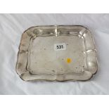 Heavy continental pin tray with everted sides, 8” wide 350g.