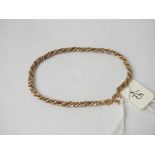 9ct bracelet en suite to previous lot 4.3g