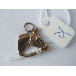 9ct horse head charm 1.5g