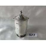 Heavy cylindrical pepperette, two lug handles, 3” high Shef 1894 by W & H 50g.