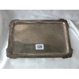 Heavy dressing table tray with fancy corners, 9” high 1931 300g.