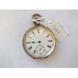 Gents silver pocket watch