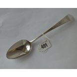 Georgian bottom struck table spoon by Hester Bateman