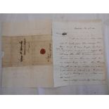 AUTOGRAPHED LETTER Washington Irving folded 4to sheet ALS written on 3 sides dated Feb. 19th.