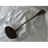Georgian Scottish fiddle pattern soup ladle, Edin 1832 by TAF 215g.