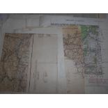 WWII MILITARY MAPS 14 maps, Italian Campaign 1943-44, North Africa & S.E. England